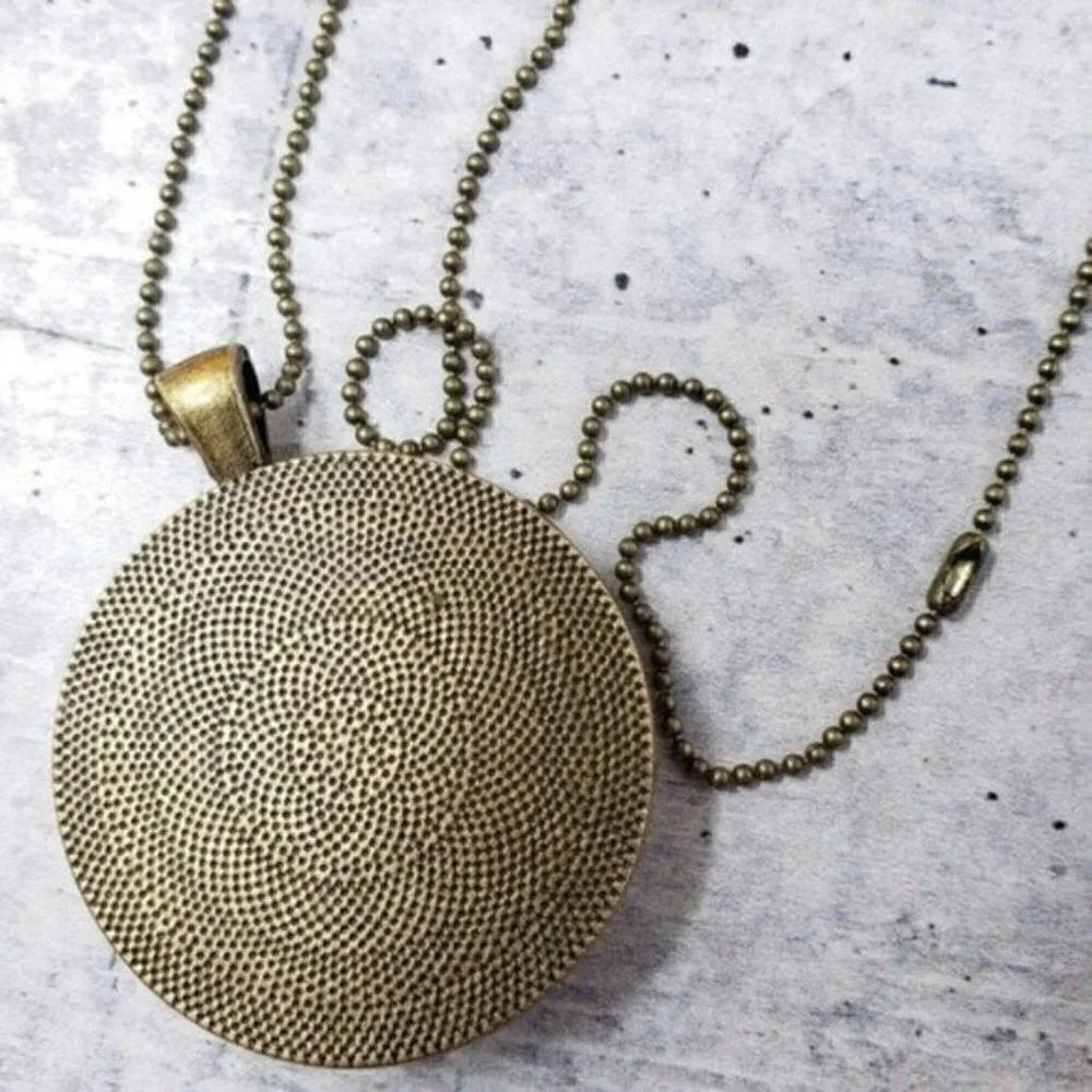 New Handmade | Floral Fabric Button Necklace